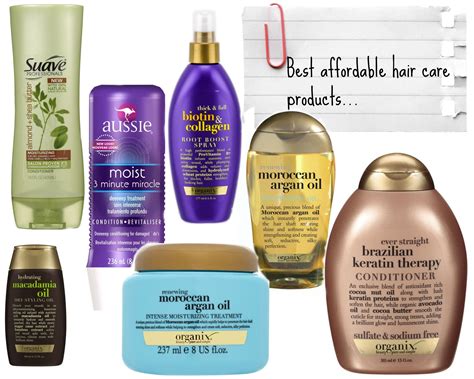 Hair care products for healthy hair