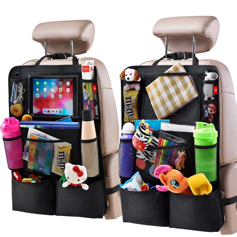 Car seat accessories like seat protector and organizer