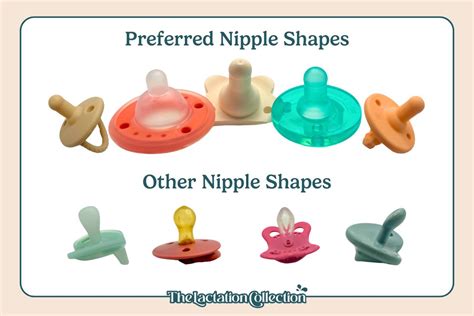 Pacifier shapes comparison