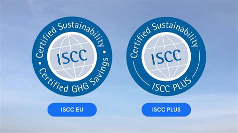 Ikony udržateľnosti a certifikácie ISCC PLUS