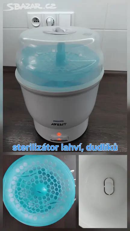 Philips Avent mikrovlnný sterilizátor na kuchynskej linke s detskými fľašami