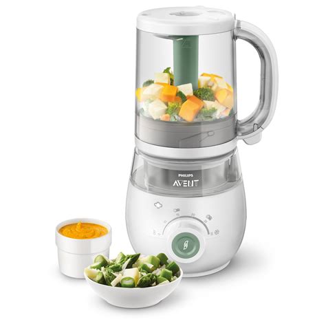 Philips Avent parný mixér s rozobranými časťami na čistenie a odkladacími nádobkami