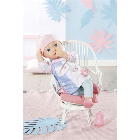 Baby Annabell Mia bábika v šatách s fľaškou a cumlíkom