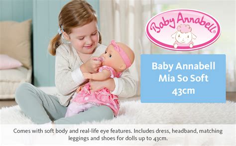 Zobrazenie rôznych balení Baby Annabell Mia s oblečením