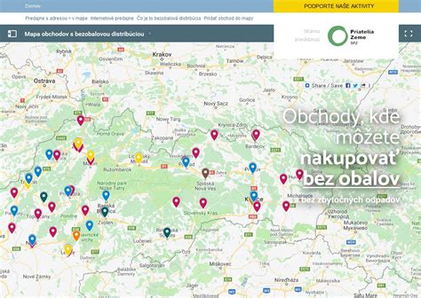 Mapa obchodov s detskými potrebami