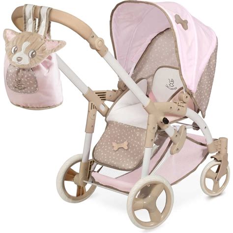 Detský kočík pre bábiky DeCuevas 81643 DIDI 2021 v ružovej farbe