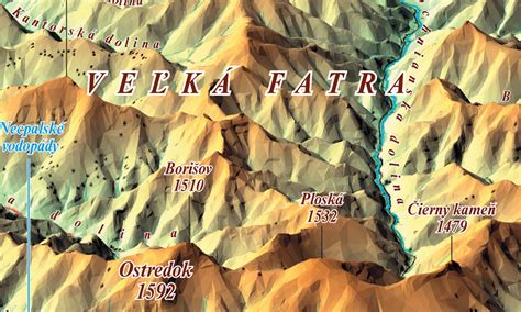 Mapa Bardejova s vyznačenou oblasťou