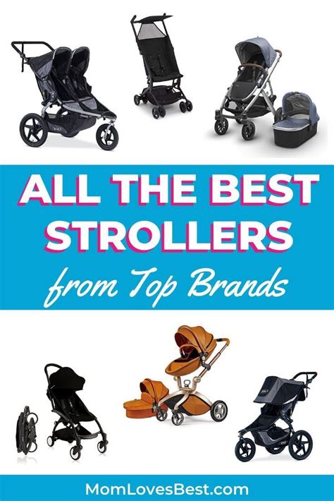 Infographics of popular stroller brands and their key features