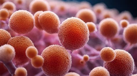 mikroskopický pohľad na kvasinku Candida albicans
