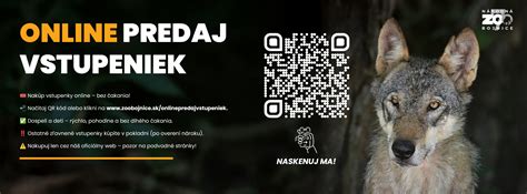 Online predaj vstupeniek do zoo