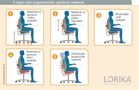 Ergonomicky správne nastavené pracovisko