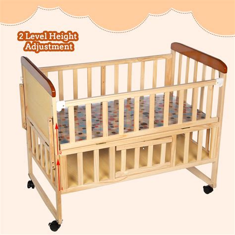 adjustable height baby cot mechanism