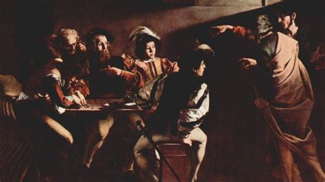 Caravaggio povolanie svätého Matúša