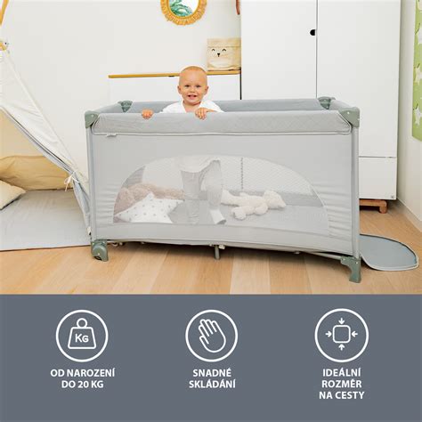 Cestovná postieľka Zopa s polohovacím dnom a dieťaťom