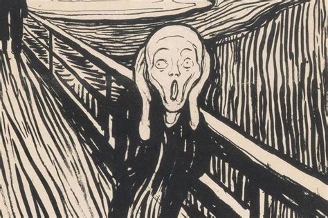 Edvard Munch - Choré dieťa, litografia z roku 1896