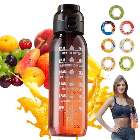 Fľaša s vodou a plátkami ovocia