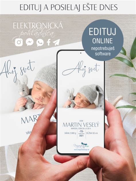Ukážky kreatívnych oznámení o narodení dieťaťa
