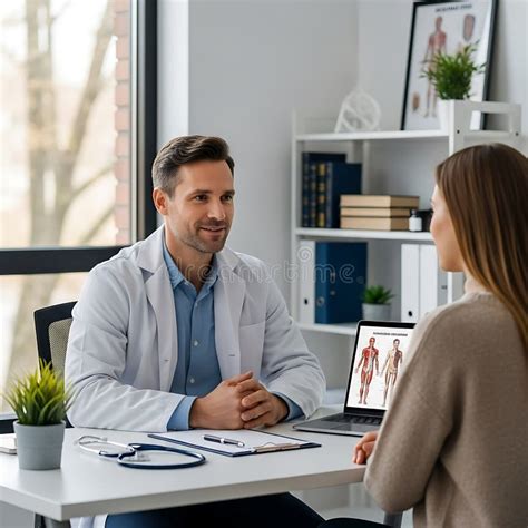 Image showing a woman discussing medical conditions with a doctor