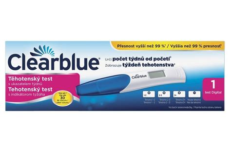 Zobrazenie rôznych typov tehotenských testov Clearblue