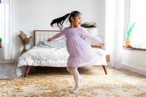 Child spinning around in circles