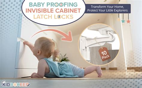 child-proofed cabinet