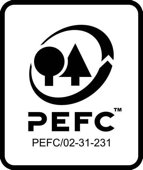 Znak PEFC certifikácie a logo NF D 60-300 2008