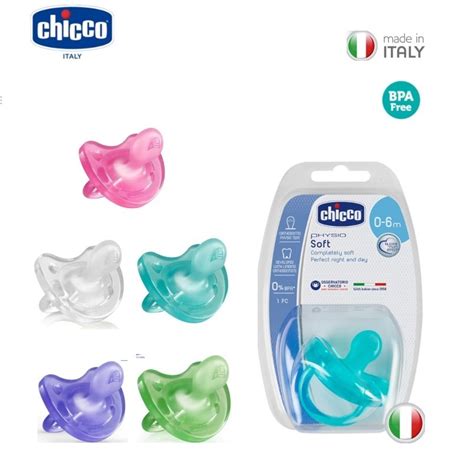 Rôzne farby a veľkosti cumlíkov Chicco Physio Soft