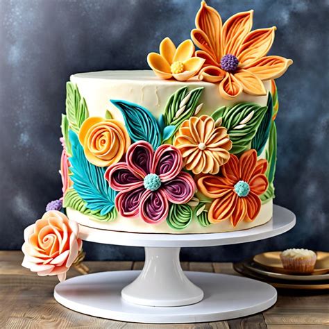 Creative cake decorating examples with modeling paste