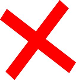Červený krížik ako symbol STOP
