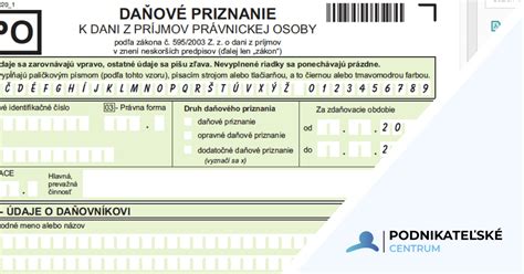 Daňové priznanie a formuláre