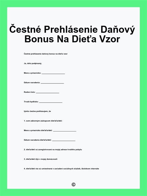 Diagram: Proces uplatnenia daňového bonusu