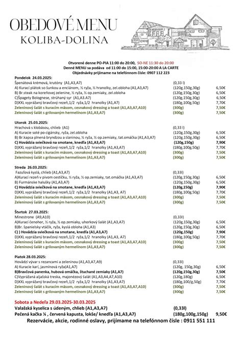 Zdravé a vyvážené denné menu