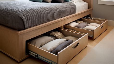 Bed with storage drawer