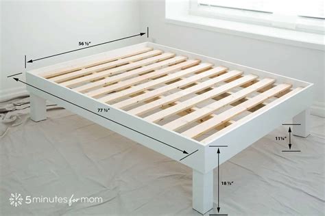 Diagram of bed construction materials