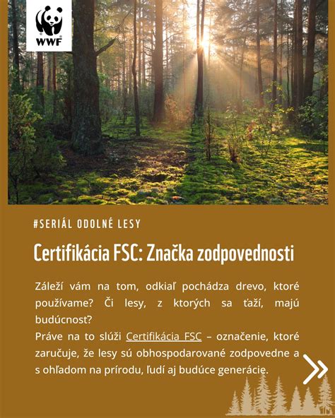 FSC certifikácia pre udržateľné drevo