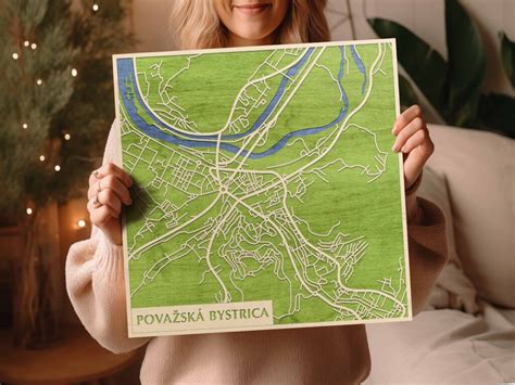 Mapa Považskej Bystrice so zameraním na sídlisko Lány