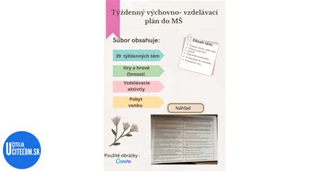 Výchovno-vzdelávacie témy a aktivity v Kalinajkove