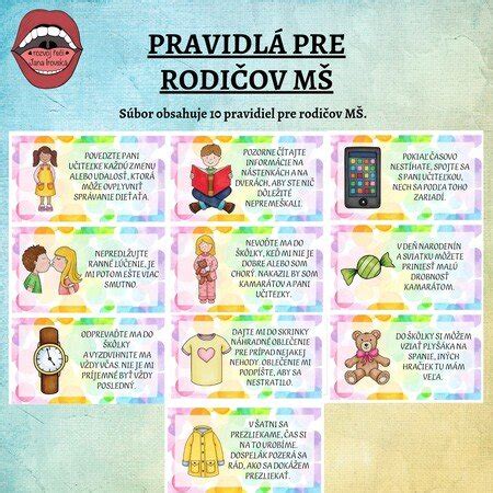 Pravidlá pre rodičov v detských jasliach