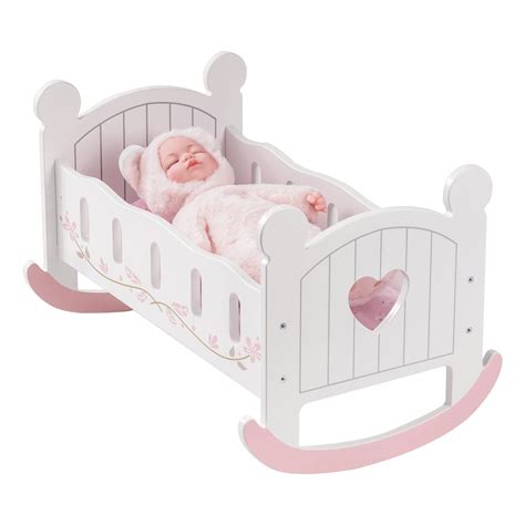 G21 doll cradle with mobile and bedding