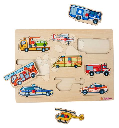 Drevené vkladacie puzzle