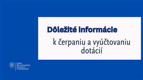 Zodpovednosť a zúčtovanie dotácií