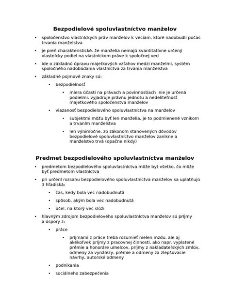 Infografika znázorňujúca rozdelenie práv a povinností pri vyporiadaní bezpodielového spoluvlastníctva manželov