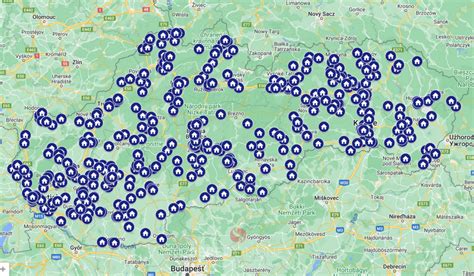 Mapa dostupnosti materských škôl na Slovensku