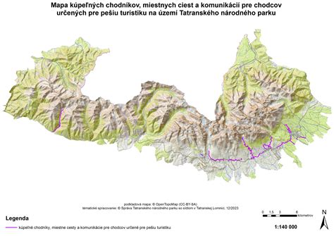 Mapa trás pre pešiu turistiku a cyklistiku