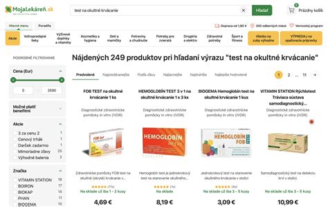 Laboratórny test na skrytú krv v stolici