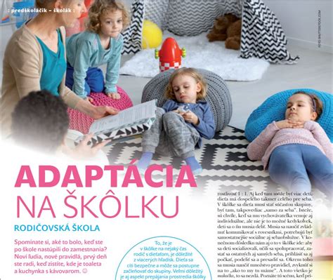 Infografika ukazujúca fázy adaptácie dieťaťa na škôlku