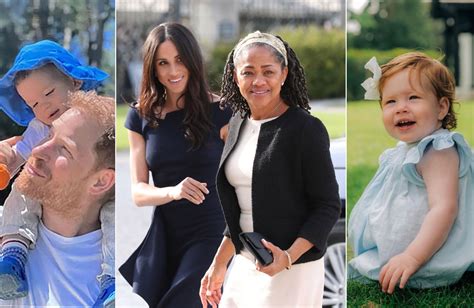 Doria Ragland with Archie and Lilibet in a family setting