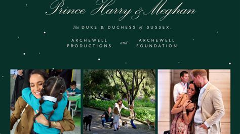 Meghan, Harry, Archie and Lilibet Christmas photo