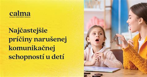 Infografika zobrazujúca rôzne typy porúch komunikačnej schopnosti