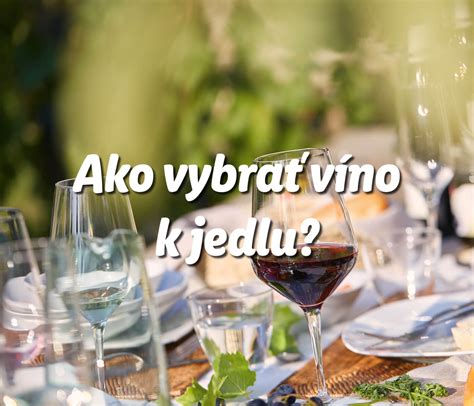 Výber vína k jedlu